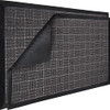 Sierra Concepts Front Door Mat Heavy Duty Welcome 36" x 24" 2-Pack - Gray Maze