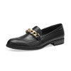 CentroPoint Women's Penny Loafers Low Block Heel Slip-on Flats Size 7.5 Black PU New