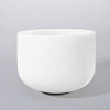 CVNC 8 F Note Heart Chakra Frosted Quartz Crystal Singing Bowl - White New