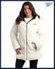 Reebok Womens Winter Jacket - Reversible Sherpa-Lined Puffer Faux Fur Hood New