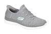 SKECHERS SUMMITS DAZZLING HAZE SNEAKER WOMEN 12 WIDE GREY MINT