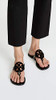 50008647 Tory Burch Women Miller Sandals Perfect Black Patent Size 7.5