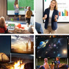HOIN PROJECTOR SCREEN WITH STAND 100 INCH 16:9 HD 4K OUTDOOR PROJECTOR SCREEN