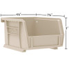 Akro-Mils 30220 AkroBins Plastic Storage Bins 7"x4"x3", Red, 24-Pack New