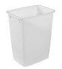 Rubbermaid Small Kitchen Bathroom Trash Can 9 Gallons White Waste Basket New