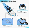 GENERIC WINTER ANTI SLIP WALKING STICK SNOWSHOES SIZE 30" X 30" X 8", BLUE/WHITE