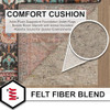 Mohawk Home Felt Rug Pad 5' x 7' - 1/4 Inch Thick Cushion Only Pad - Stone/Black New