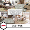 Mohawk Home Felt Rug Pad 5' x 7' - 1/4 Inch Thick Cushion Only Pad - Stone/Black New