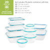 Snapware Plastic Total Solutions 10-Pack Mixed Sizes Food Storage Set New