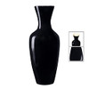 VILLACERA Handcrafted 18” Tall Black Bamboo Vase | Decorative Jar Vase New