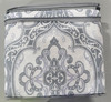 BIBB HOME 1800 SERIES EGYPTIAN LUXURY 3 PC DUVET COVER SET, SIZE KING - DAMASK