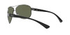 RAY-BAN MENS AVIATOR SUNGLASSES GUNMETAL/POLARIZED GREEN RB3386 - SIZE 63