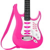 Best Choice Products Kids Electric Guitar Set Microphone Amp AUX Input - Pink New