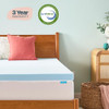 Linenspa Memory Foam Mattress Topper, Full Size - 3 Inch Gel Infused Memory Foam New