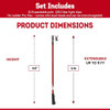 PRO MAX Dual Head Telescoping Pole Light Hanging Kit New