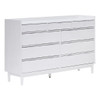 WALKER EDISON LEE 9-DRAWER SOLID WOOD DRESSER, WHITE, 60" - WHITE