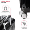 SWISSGEAR 7786 HARDSIDE EXPANDABLE LUGGAGE SPINNER WHEELS 27" CHECKED - BLACK