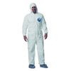 E.i. Dupont De Nemours Tyvek Elastic-Cuff Hooded Coveralls Boots, X-Large White New