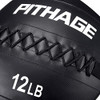 PITHAGE Medicine Ball Exercise Wall Balls 12lbs Weighted Ball Blue - B08P969VTH New