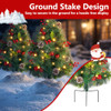 Goplus Set of 2 29" Outdoor Christmas Trees Battery Operated Pre-Lit B08H4WYS4P New