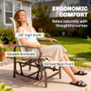 Outsunny Outdoor Glider Chair Smooth Gliding Mechanism B07N7DG5BF - Beige