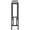 SEI Furniture Darrin 36" Glass Top Console Table B081X6F4K7 - Black