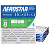 Aerostar 19.875x21.5x1 MERV 8 Air Filter 6 Count B01CSWQPZG - White New