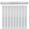 WA Portman Metal Ruler 18 Inch, 10pc Corkback Stainless Steel, Metric Ruler New