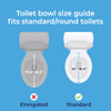 Drive Medical 2-in-1 Raised Toilet Seat with Removable Padded Arms - X004O7C9ZZ New