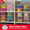 IRIS USA 20-Pack 6 Qt Storage Bins with Lids, Clear, Stackable B07DFBSTFR New