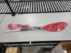 Overmont Kayak Paddle 90.5", Aluminum Alloy Oar with Paddle Leash - Red