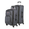 SWISSGEAR Sion Softside Expandable Spinner Luggage Dark Grey 2-Piece Set New