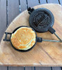 Rome's Round Pie Iron with Steel and Wood Handles New