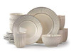 B081TMT7Z7 Elama Market Finds 16 Piece Round Stoneware Dinnerware White - NEW New