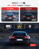 Jzones 4K 3-Channel Dash Camera, WiFi 6, 24H Parking Mode, 64GB, V630 - BLACK