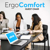 Oline Leather Guest Chair Padded Arms Reception Meeting Conference Waiting Room New