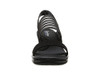 38472W BY SKECHERS CALI WOMEN'S RUMBLERS SCI-FI WEDGE SANDAL, SIZE 8 WIDE, BLACK