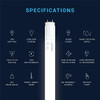 PARMIDA 24-Pack 4FT LED T8 Hybrid Type A+B Light Tube 18W 2200lm - 4000K New