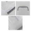 Nesmilers 6 Packs 6L Plastic Storage Boxes Small Clear Bins W Lid B08B3F94QY New