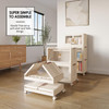 HEARTH & HARBOR 3 PACK STACKABLE STORAGE BINS WITH LIDS 21 GAL 84.5 QT - WHITE