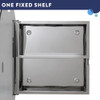 Croydex Severn Round Bathroom Mirror Cabinets - Stainless Steel New