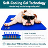 ARF PETS DOG COOLING MAT 23” X 35”, DURABLE, NON-TOXIC, MAT ONLY - BLUE