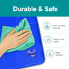 ARF PETS DOG COOLING MAT 23” X 35”, DURABLE, NON-TOXIC, MAT ONLY - BLUE