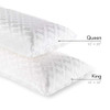 MALOUF Zoned Dough Gel-Infused Memory Foam Bed Pillow-5-Year U.S. Warranty New