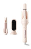 DYHOO 3 in 1 CURLER SET 1"&1.25" BARRELS STRAIGHTENING BRUSH 3 TEMP - PINK