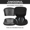 PROTRAVERCE WHEELCHAIRS ADULTS LIGHTWEIGHT FOLDABLE REMOVABLE CUSHION - BLACK