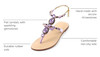 B08FDDR83S ZhuLinFeng Women's Rhinestone Gladiator Sandals Purple Size 7.5