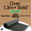 GORILLA GRIP 100% Waterproof All-Season WeatherMAX Doormat 35x23 - Black Welcome New