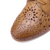 Mona flying Women's Leather Perforated Lace-up Oxfords Brogue Derby Shoes