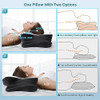 DONAMA CERVICAL PILLOW FOR NECK AND SHOULDER KING SIZE BLK WHITE New
